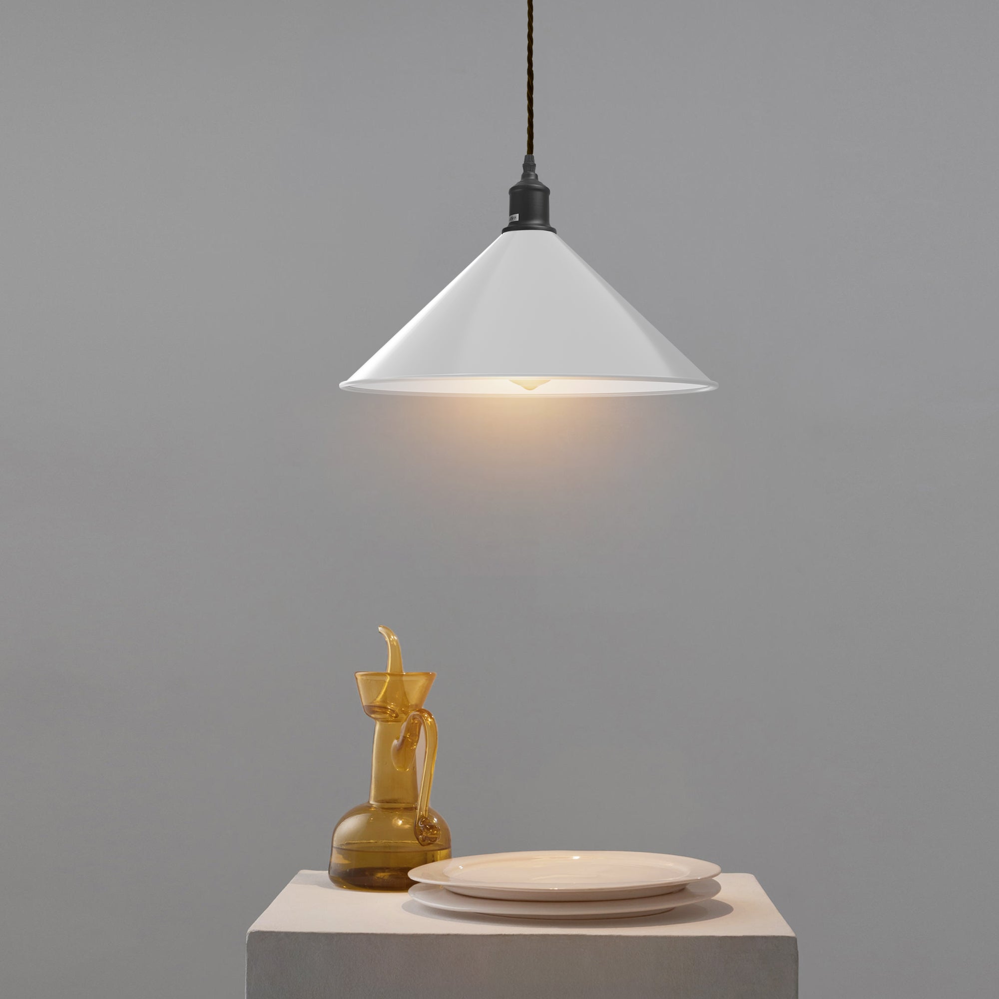 Modern Industrial Metal Shade Adjustable Hanging Pendant Light Fixture for Home
