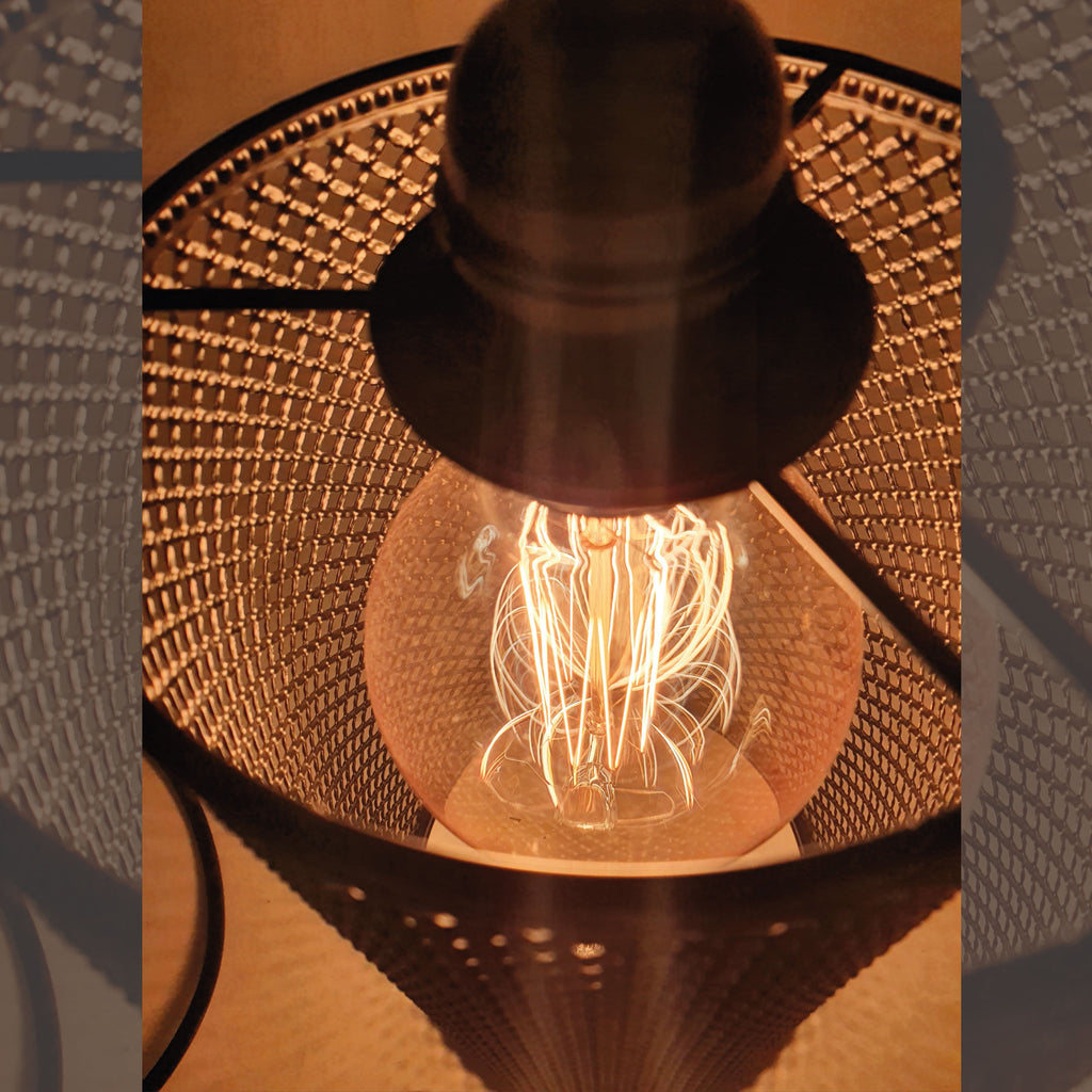 Living Room Pendant Light – Adjustable Metal Wire Cage Ceiling Lamp ~5801