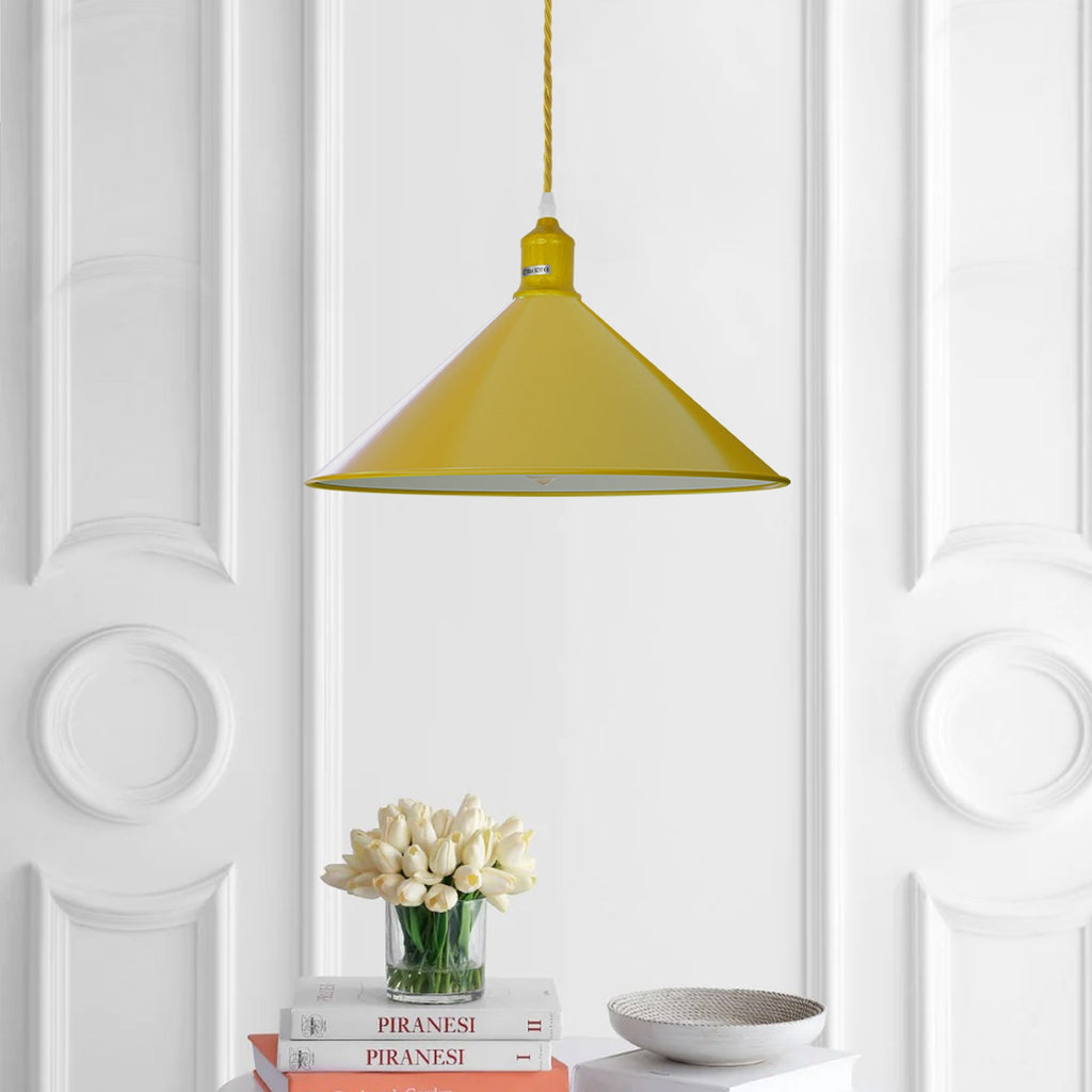 Modern Industrial Metal Shade Adjustable Hanging Pendant Light Fixture for Home